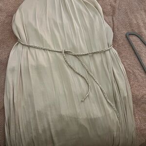 Aakaa Cream Maxi Dress